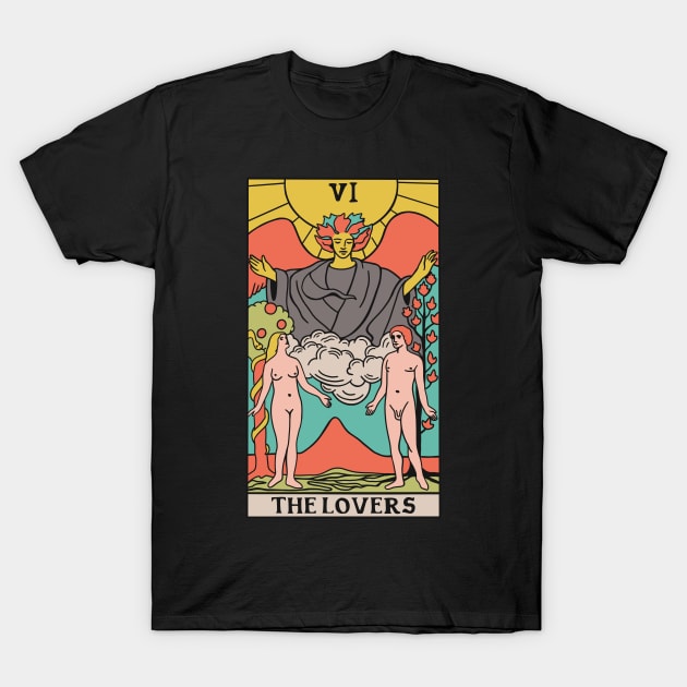 The Lovers Tarot Card - Witchy Magic T-Shirt by isstgeschichte